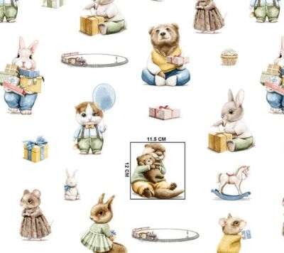 Zwierzątka leśne w ubrankach 