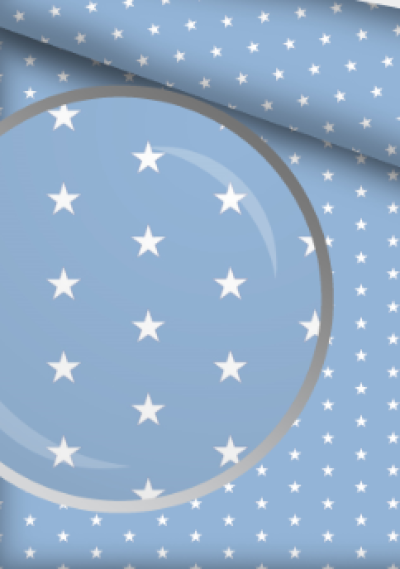 Gwiazdki niebiesko-białe