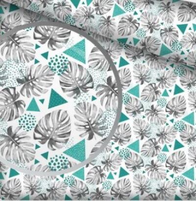 Liście w geometrii Turkusowe